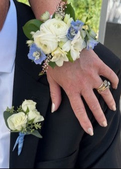 Matching Corsage and Boutonniere